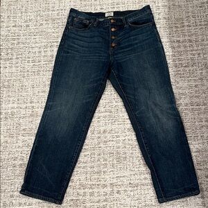 J. Crew Dark Blue Straight Leg Jeans